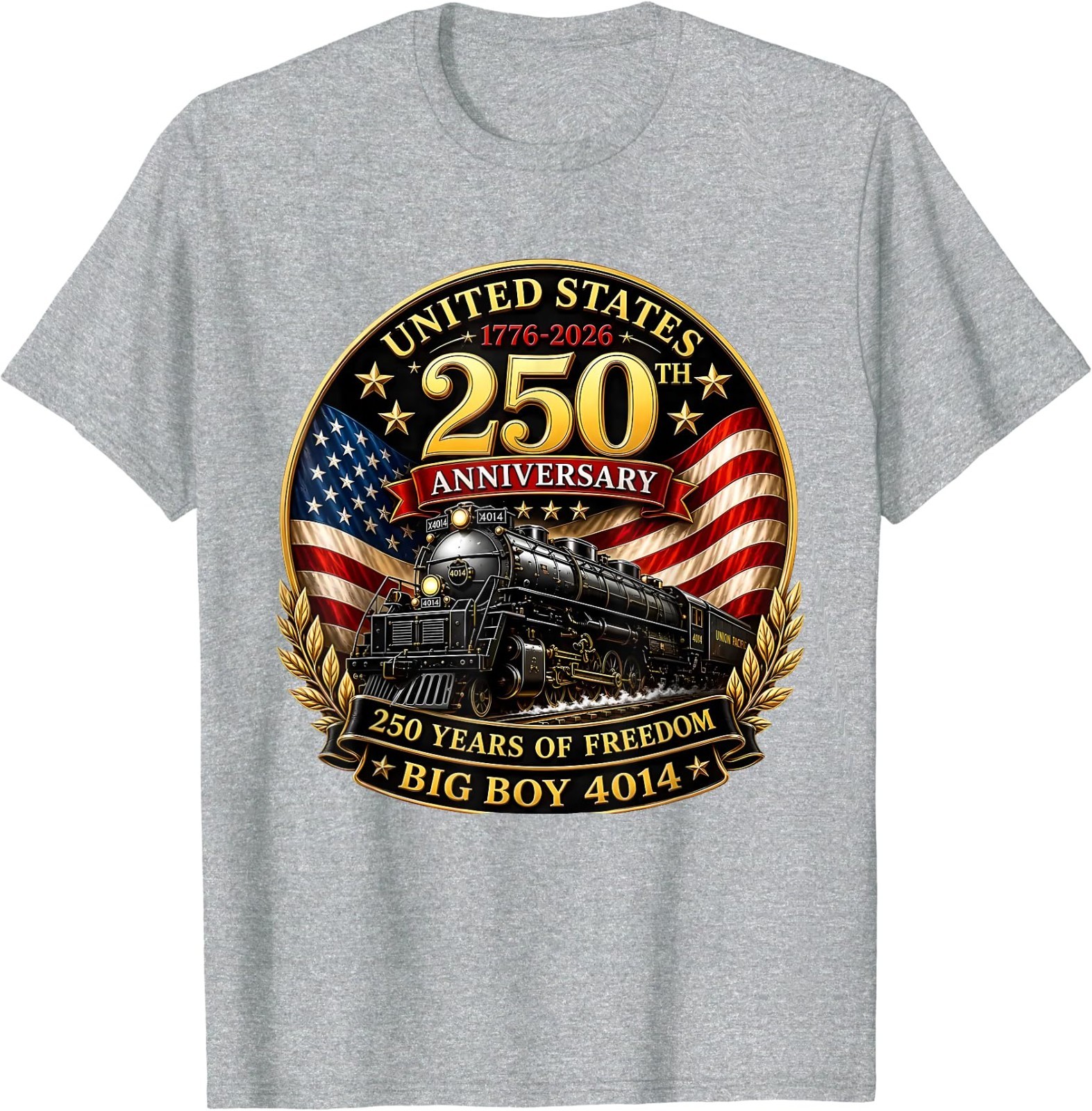 Big Boy 4014 Vintage 250 Steam Locomotive Railroad Train T-Shirt