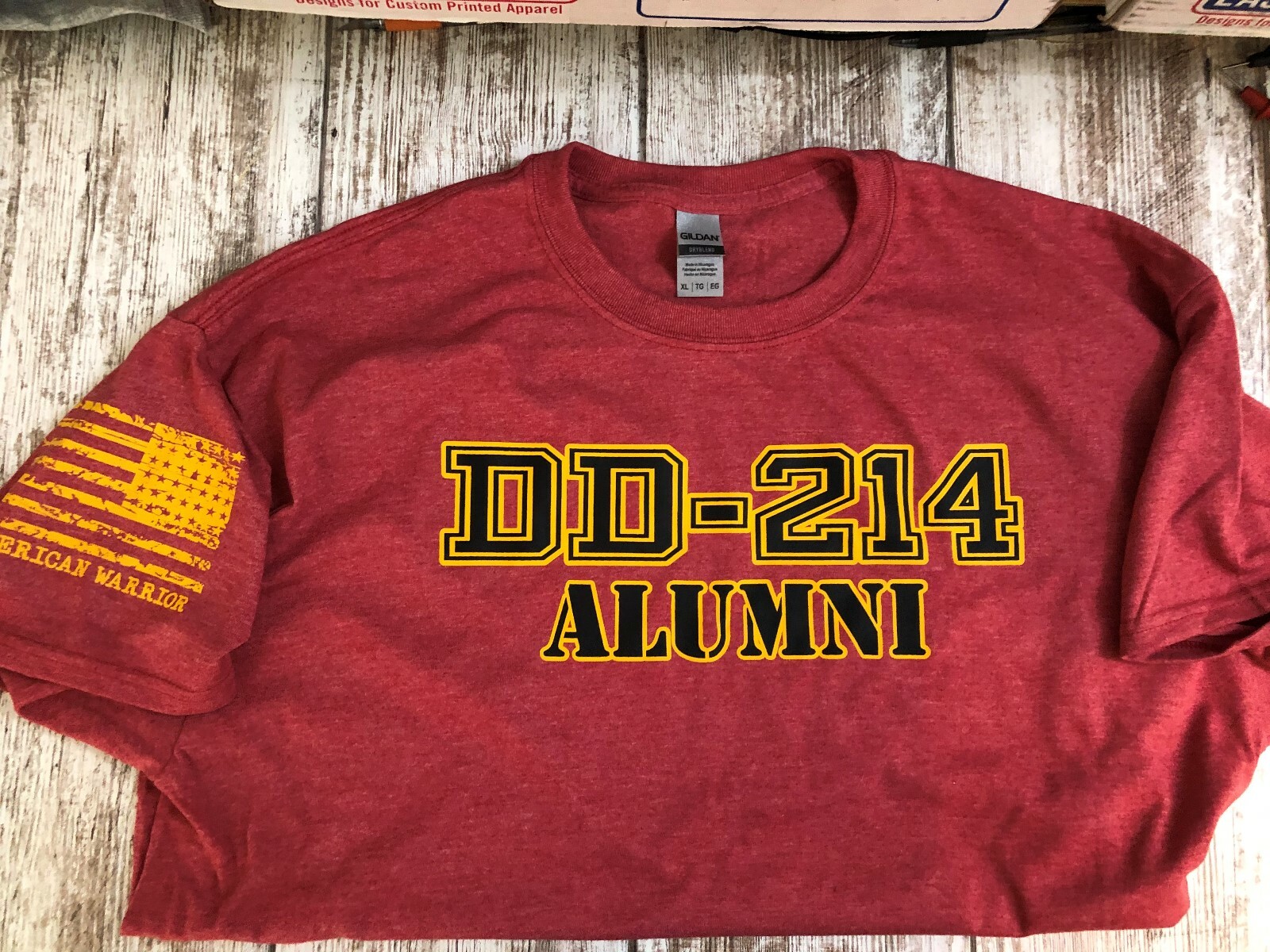 DD-214 Alumni T-shirt, Army Marines, Navy Air Force USMC VII 823