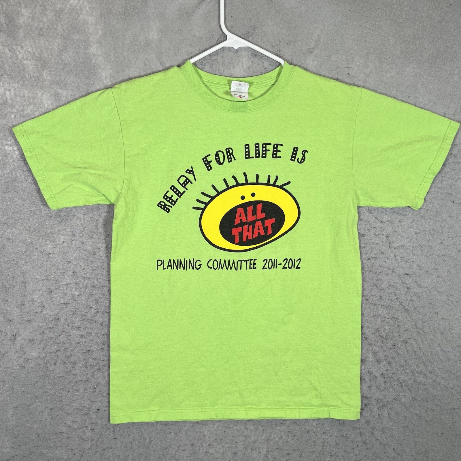 A1 Relay For Life Is All That Saved By The Cure T Shirt Adult Medium Green Mens