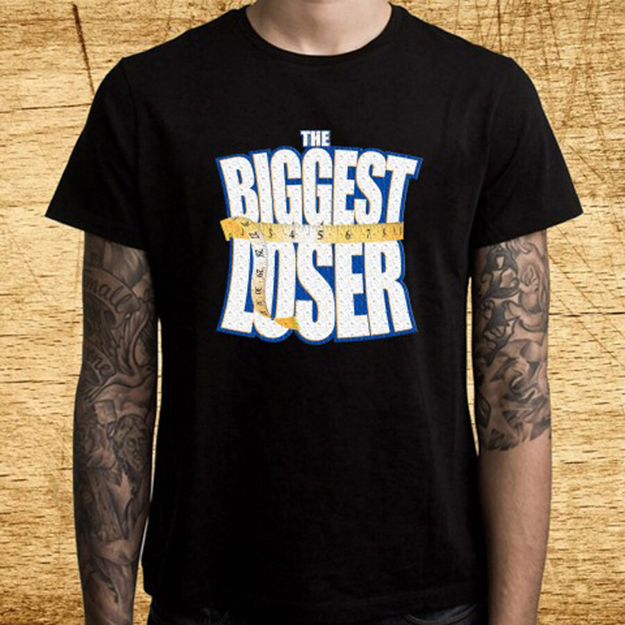 The Biggest Loser TV Show Men&rsquo;s Black T-Shirt Size S-5XL