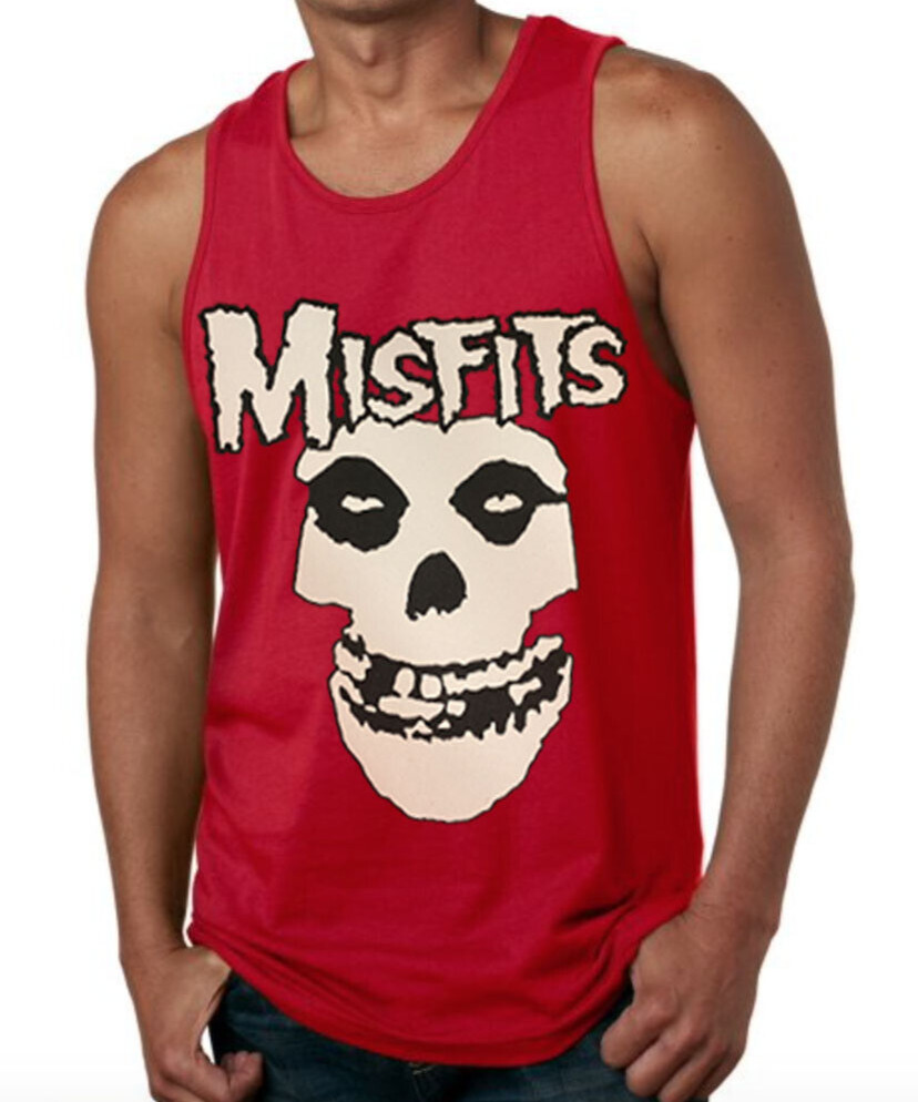 Misfits Punk Rock Band Black Tank Top (Various Colors)