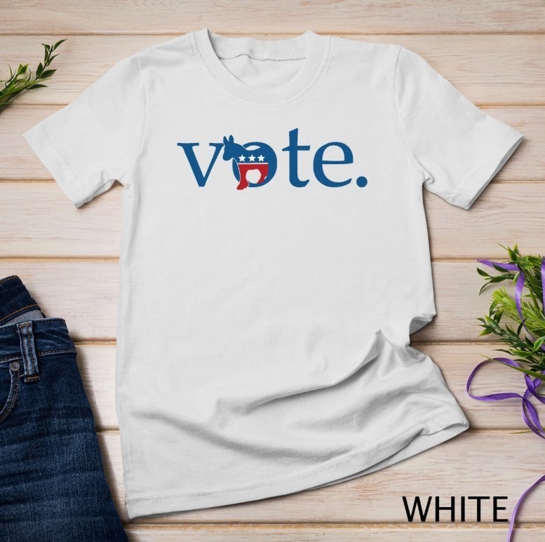 Vote Democratic Party Donkey 2025 Election Vote Biden T-Shirt Unisex T-shirt