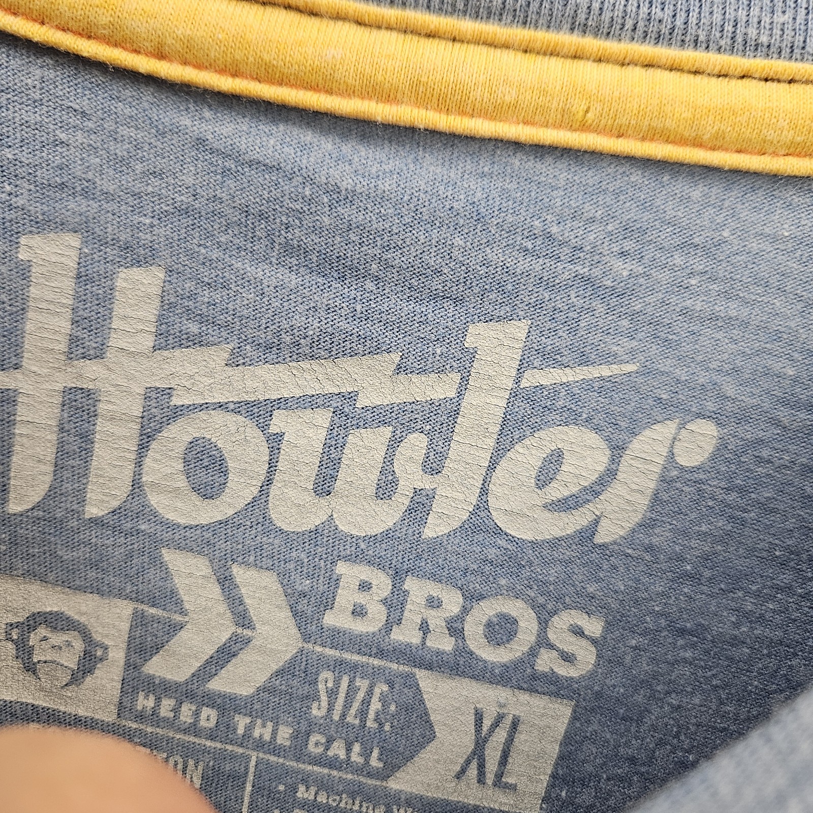 Howler Bros Graphic T Shirt Cactus Sun Men XL Blue Heed the Call *Pinhole back