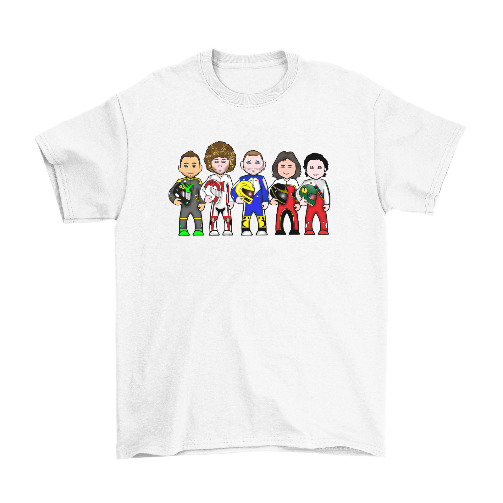 VIPwees Moto GP Legends Mens Quality Cotton T-Shirt Motorcycle Racing Rossi Eco