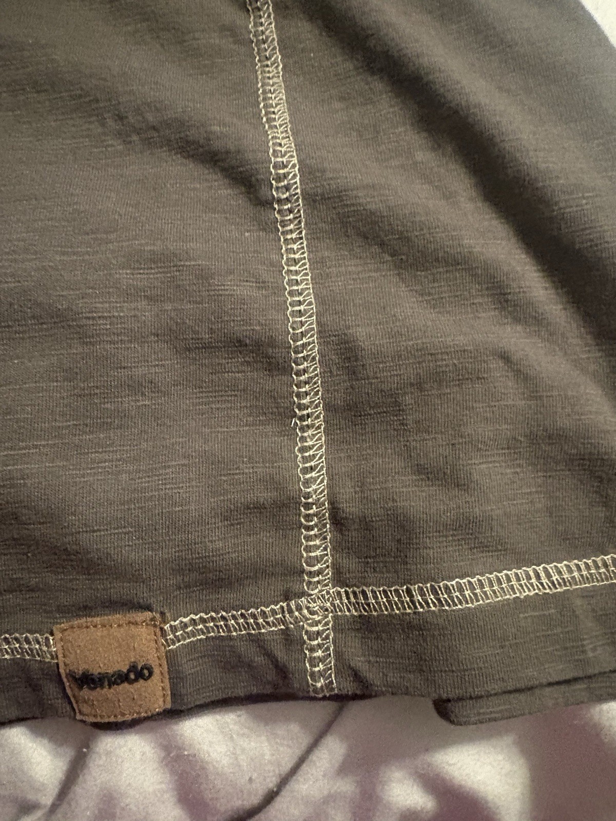Venado Men&rsquo;s Long Sleeve Shirt Henley Brown 2XL Cotton Blend