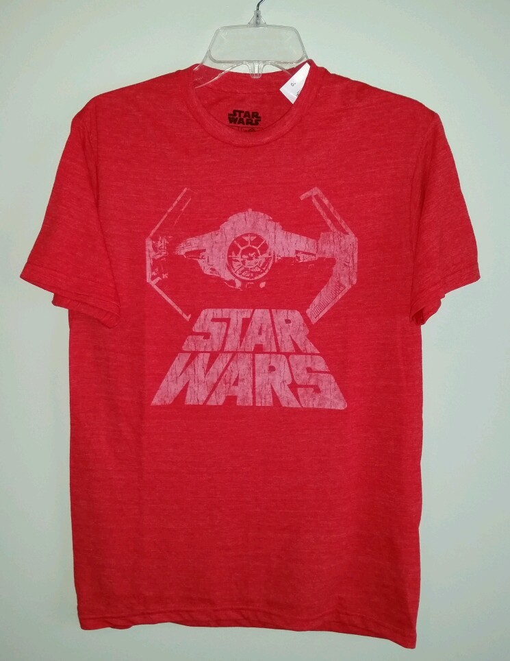 NWT Star Wars Men&rsquo;s ADULT Tee Shirt S M L XL XXL 2XL Licensed RED T Shirt 214415