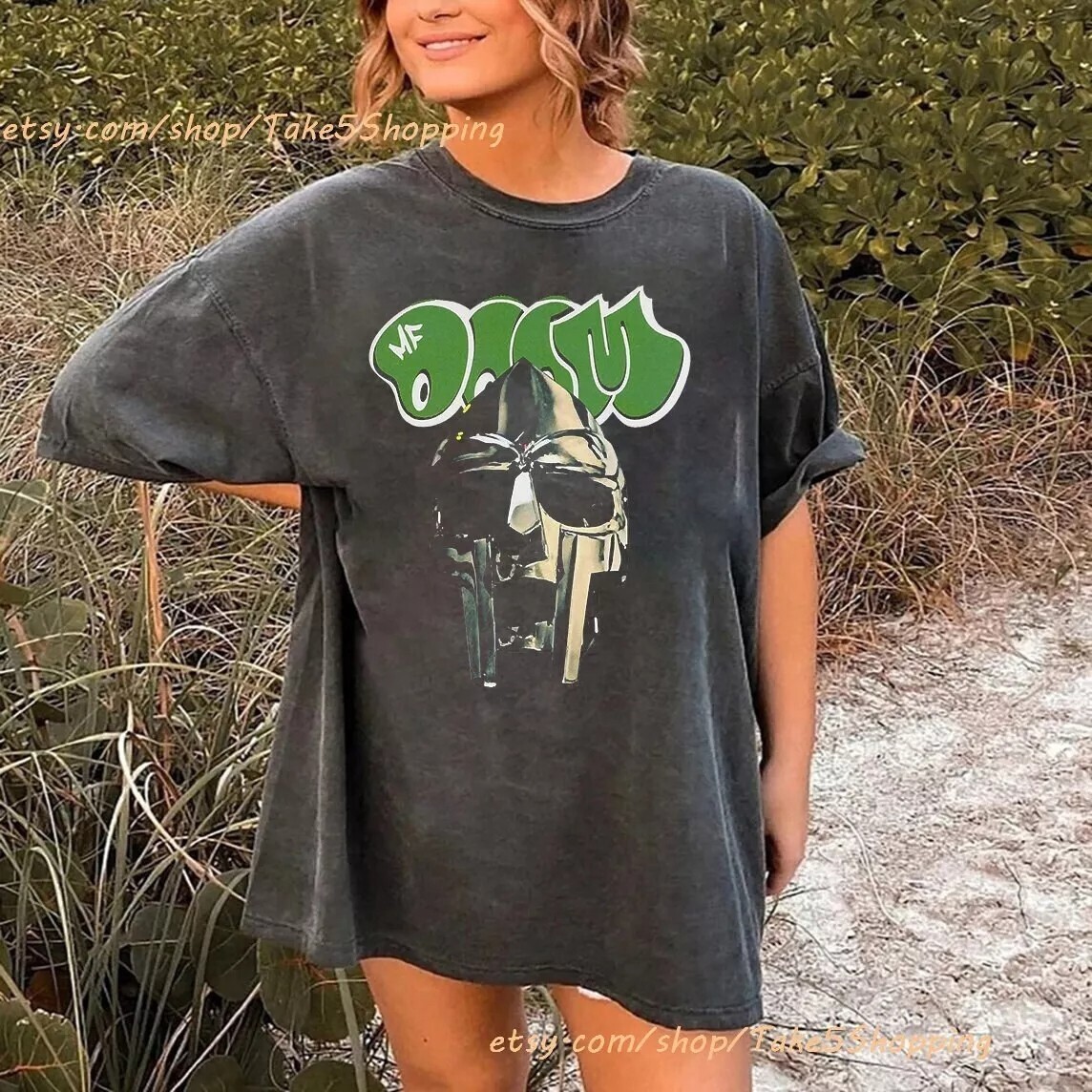 Mf Doom Rap Hiphop Charcoal Short Sleeve Cotton T-shirt Unisex S-5XL