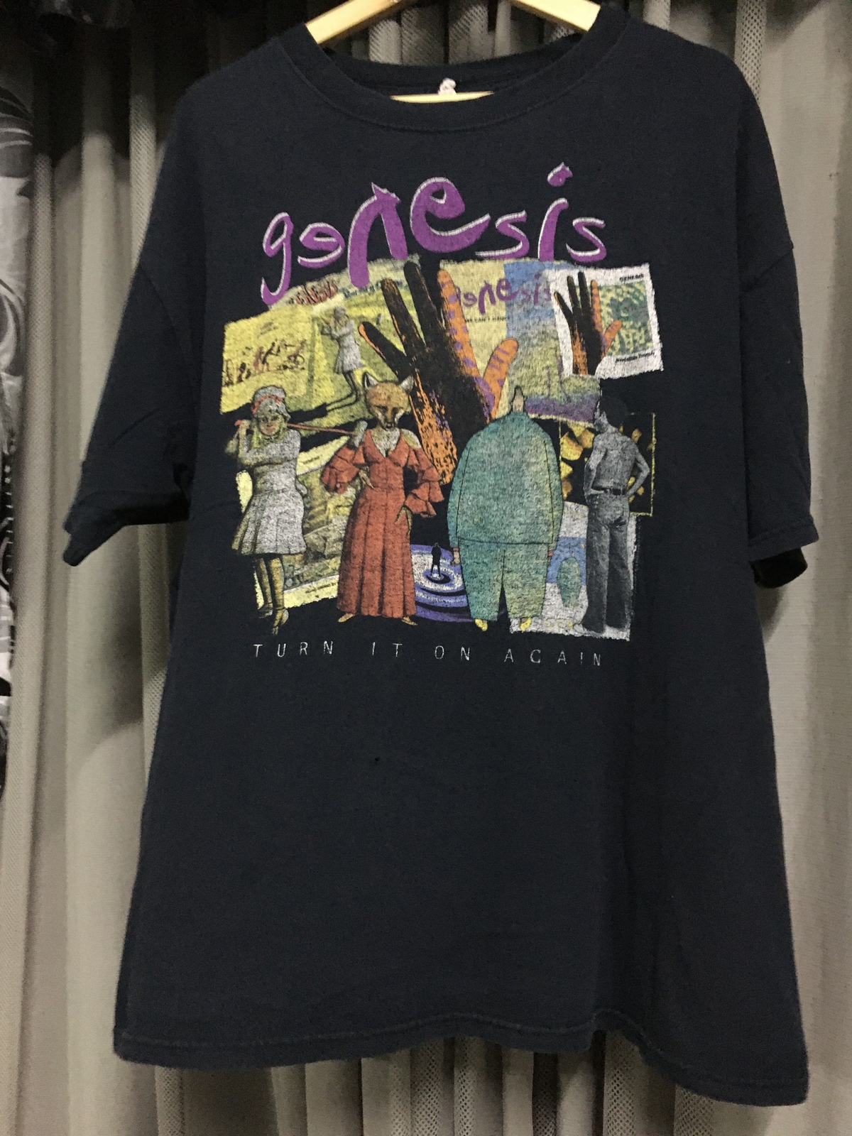 Genesis Turn It On Again black T shirt Retro style Men Women gift NH16705