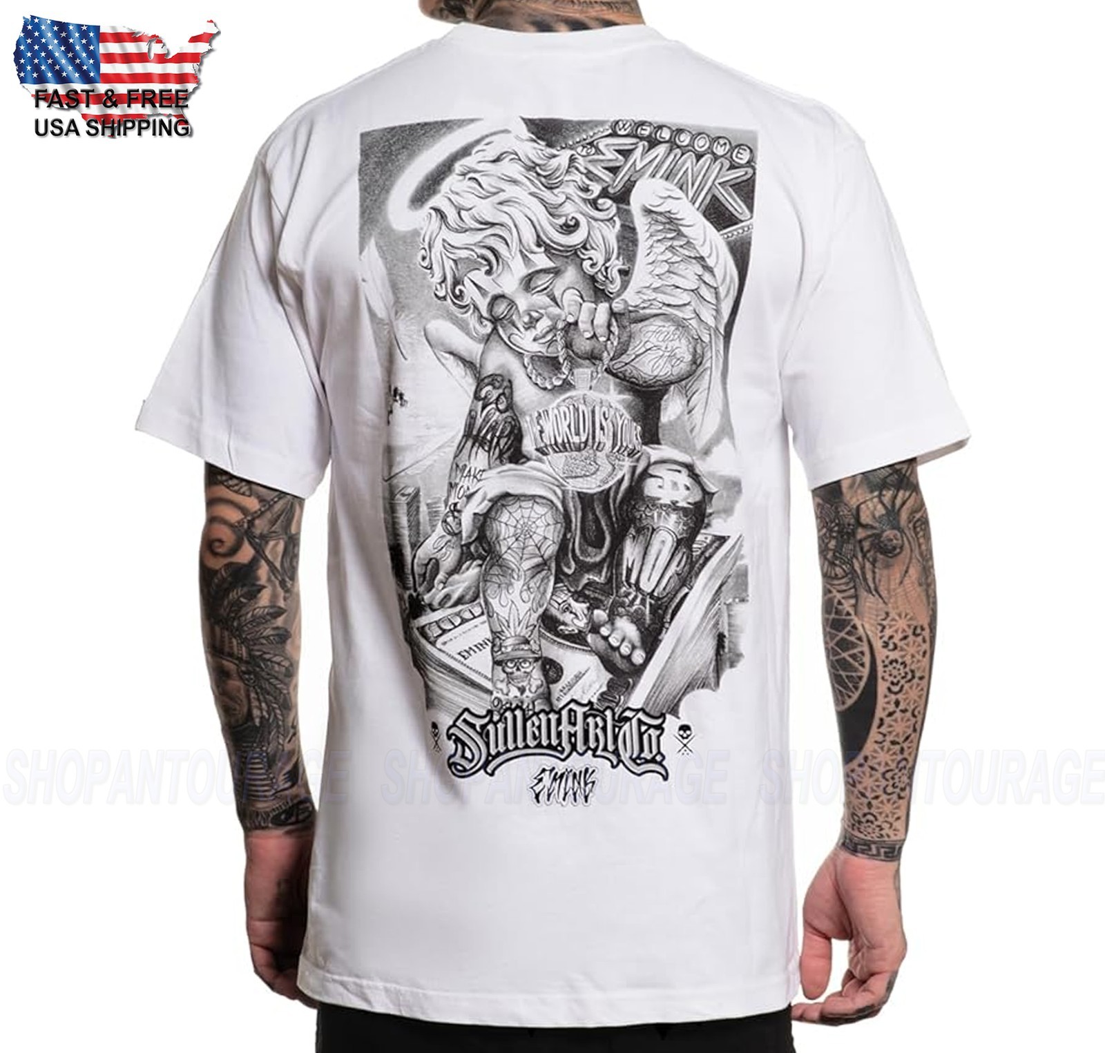 Sullen Art Collective Emink Standard Fit SCM6996 New Short Sleeve Men`s T-shirt