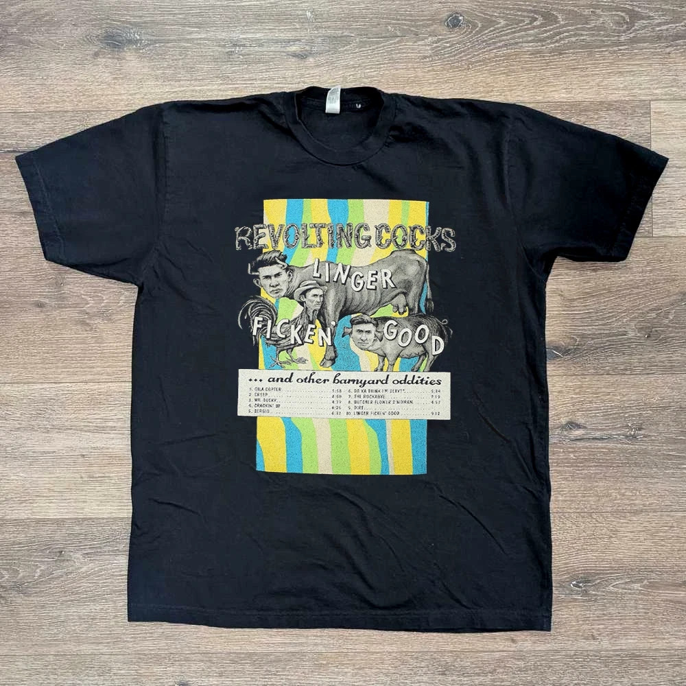 Vintage 90s Revolting Cocks Black T Shirt Black All Size KK340