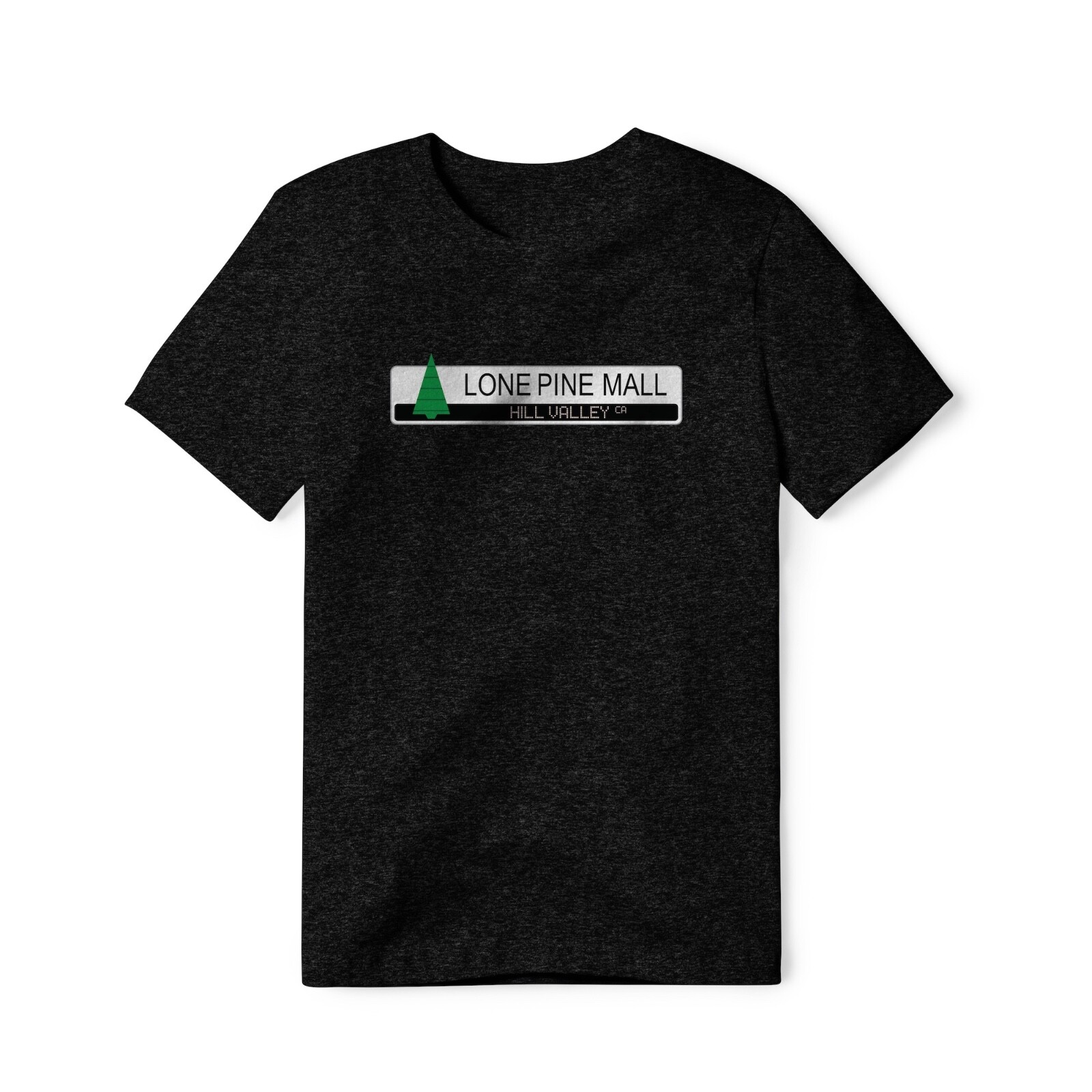 Lone Pine Mall Logo : Back To The Future Movie, Cotton/Poly Blend Tee