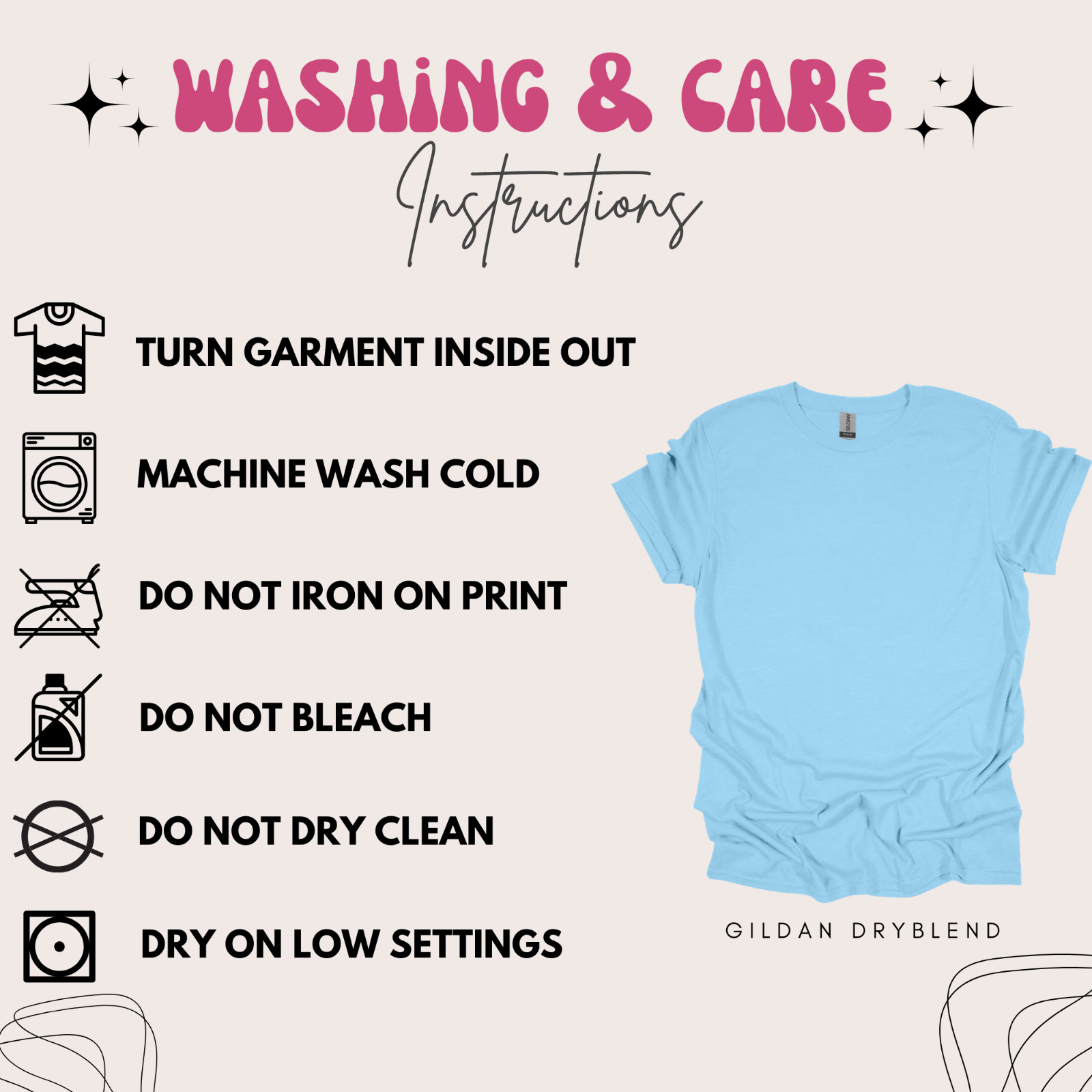 Personalized Custom T-Shirt w/ Text on Gildan Shirts. Custom Made Tees