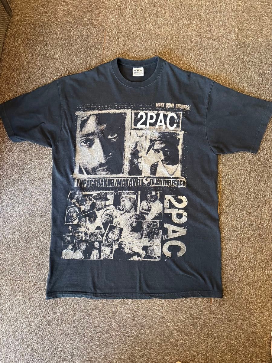 [Rare 2XL] Vintage 2Pac Pro Power T-Shirt – Embroidered Logo – Oversized Fit