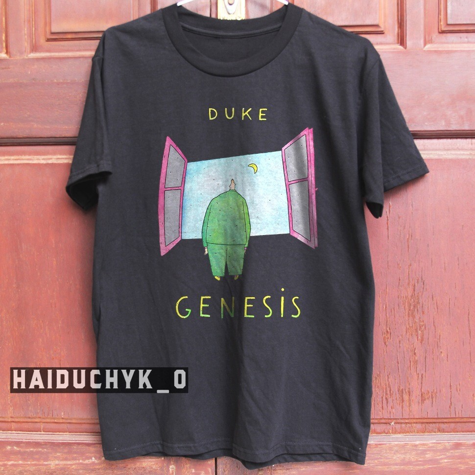 Genesis Tee DUKE Album Rock Band Unisex Black T-shirt Size S-5XL