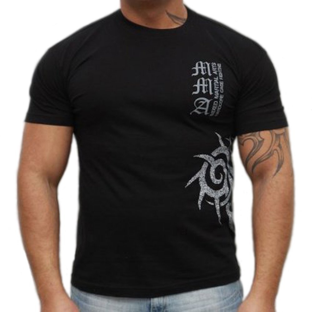 Dirty Ray Martial Arts MMA Fighter Men&rsquo;s Short Sleeve Herren Kurzarm T-Shirt K24
