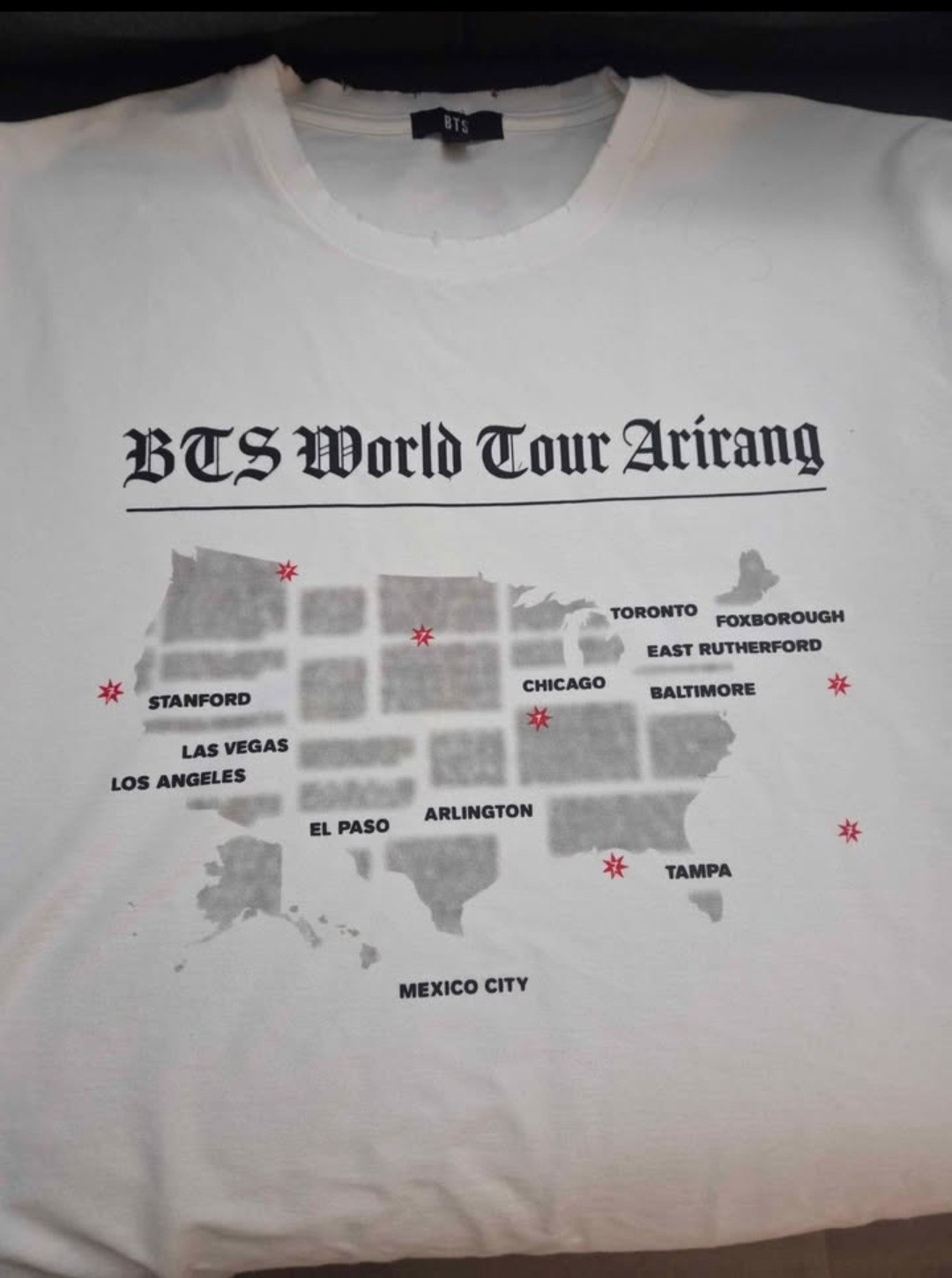 Size Large – BTS Arirang Tour Exclusive T Shirt Official Merch