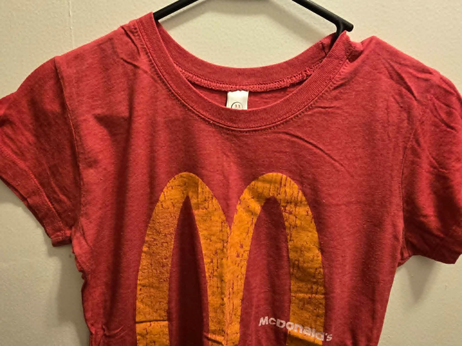 Vintage McDonalds Im Lovin It Graphic Tee Shirt Red Golden Arches Womens Large