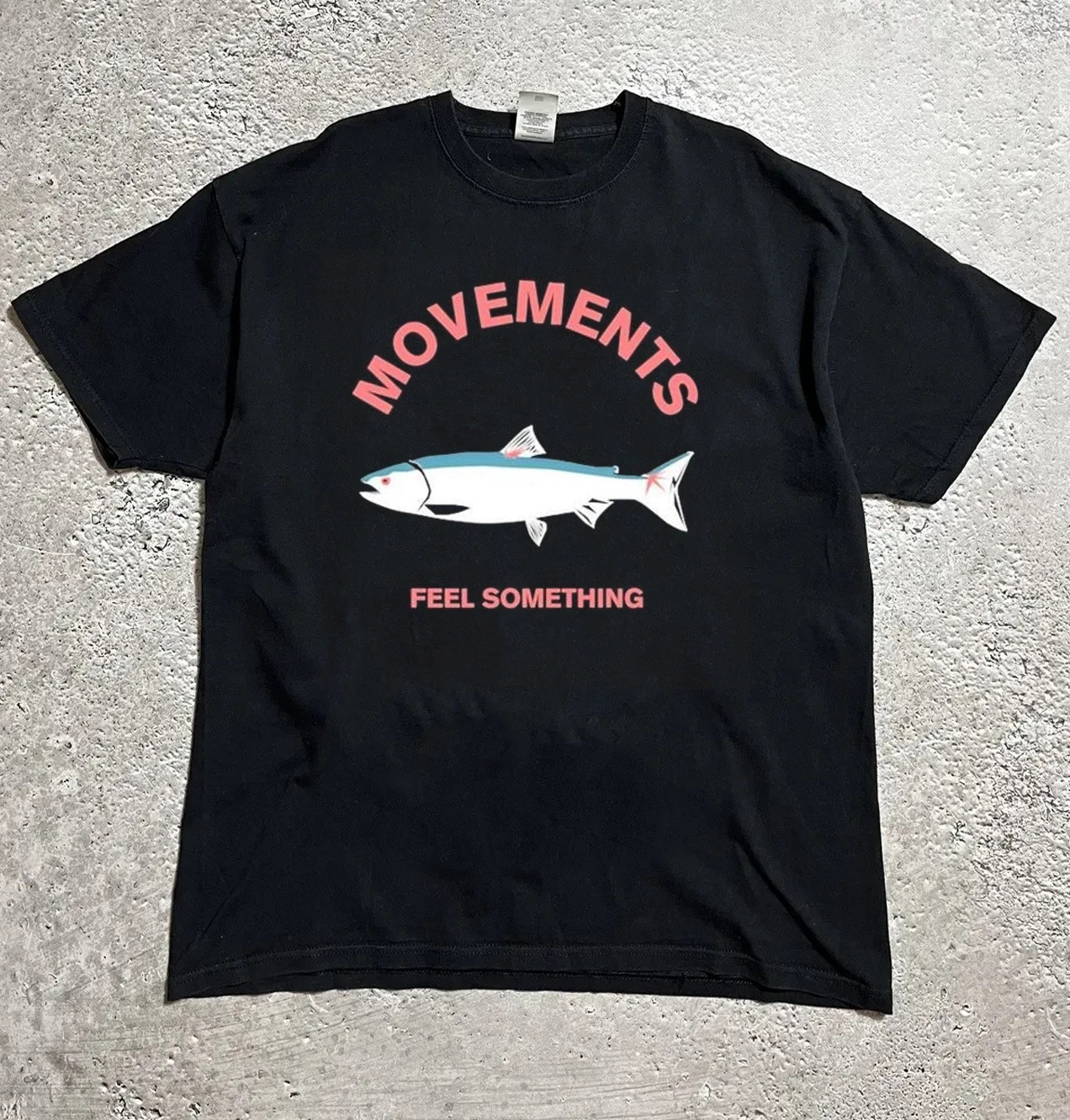 Movements Feel Something Fish Collection Black All Size T-Shirt