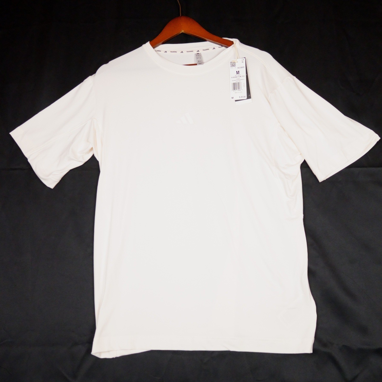 Adidas Puremotion Tee Mens M Chalk White Training Climacool Athletic Shirt