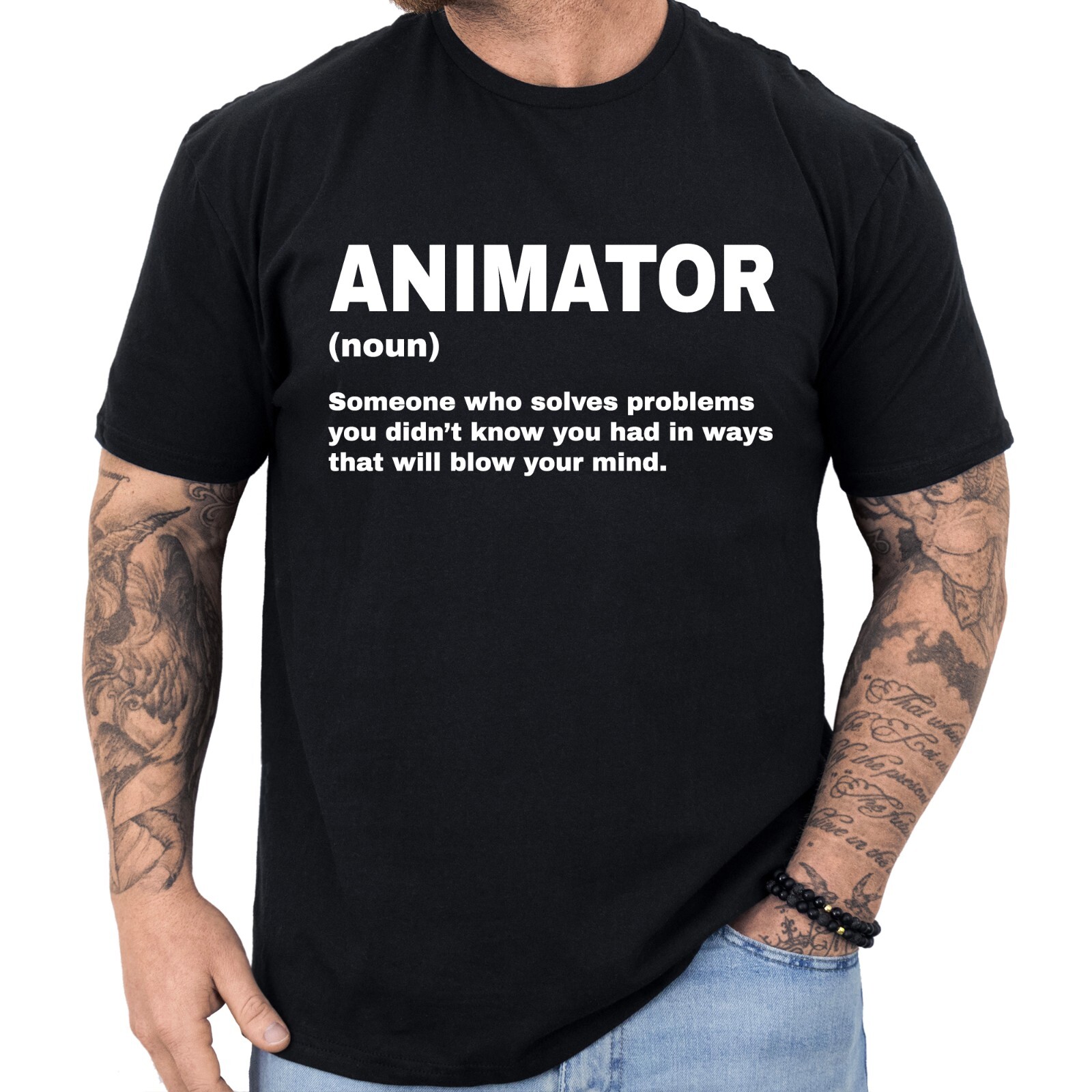 Animator Definition T-shirt Birthday Gifts Funny Profession Shirt Men & Women