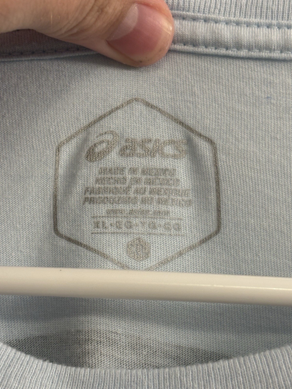 ASICS Flying Pig Marathon GRUNT Men&rsquo;s Blue Graphic Crew Neck T-Shirt, L