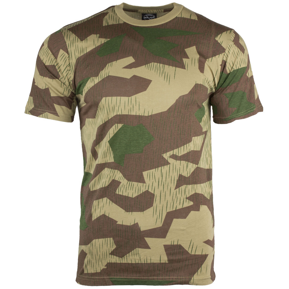 German Splinter WW2 Camo Military Shirt Cotton T-Shirt Sizes M to 3XL Army NEW