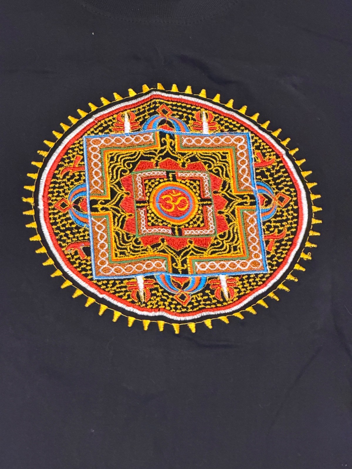 Vtg Shangri-La Nepal Mandala Embroidered Size 48