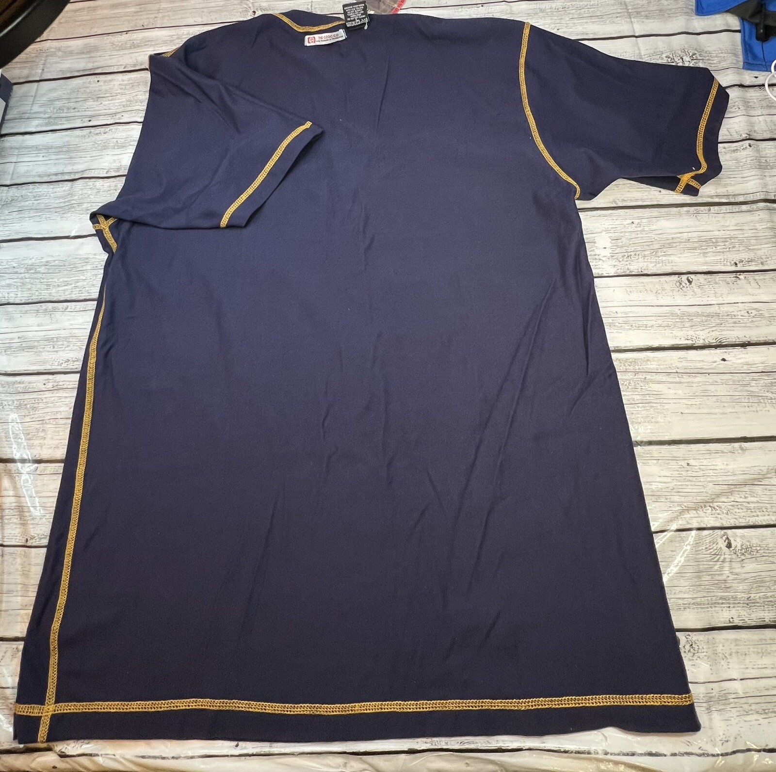 Large Ozoc Jean Co. T-shirt Crown Royal Blue Self Defense Reversible Very Rare