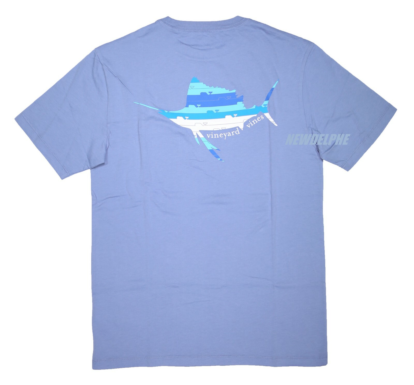 NWT Vineyard Vines Men SS Whale Pocket Crew Tee T-Shirt « SAILFISH WHALE LINE »