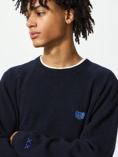 PSL KAWS WINTER x UNIQLO Lambswool Crewneck Sweater 4 colors New Japan 2025