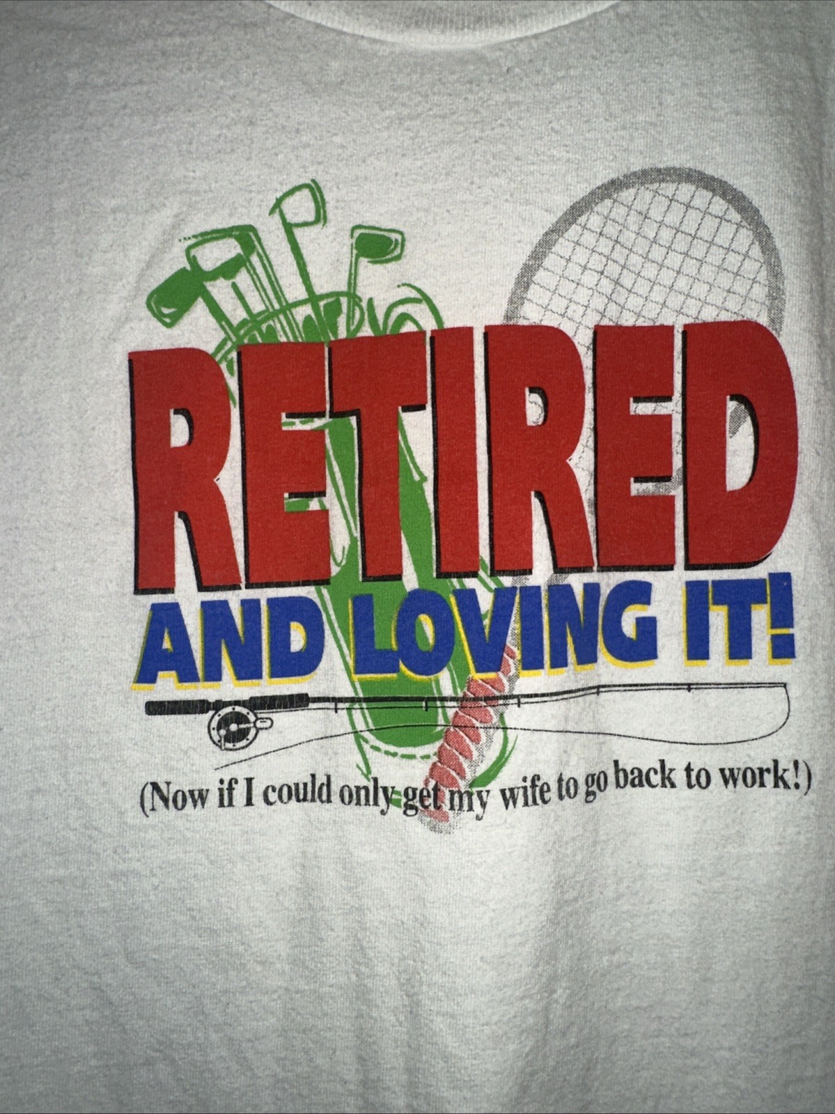 Vintage Y2K Retirement Shirt Size Large