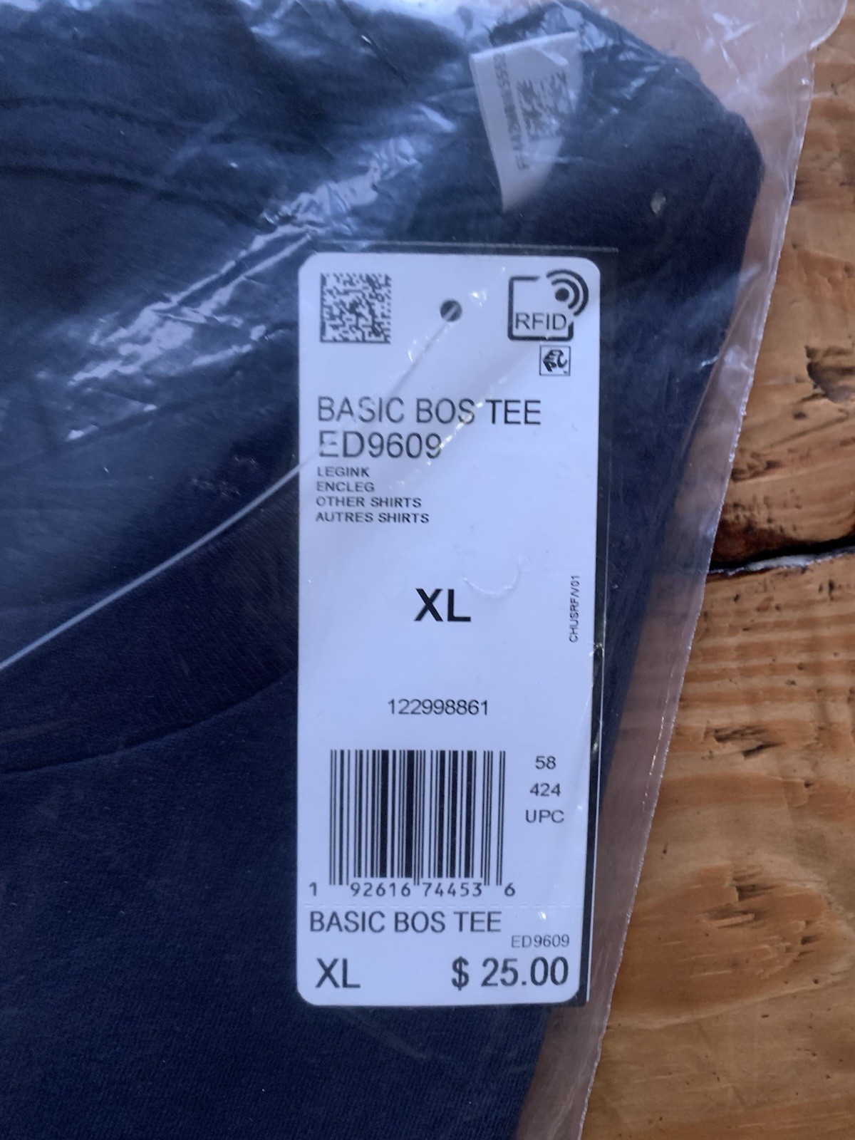 BRAND NEW Adidas Men&rsquo;s Basic BOS Tee 3 Stripes – LEGEND INK (Dark Navy) SIZE XL