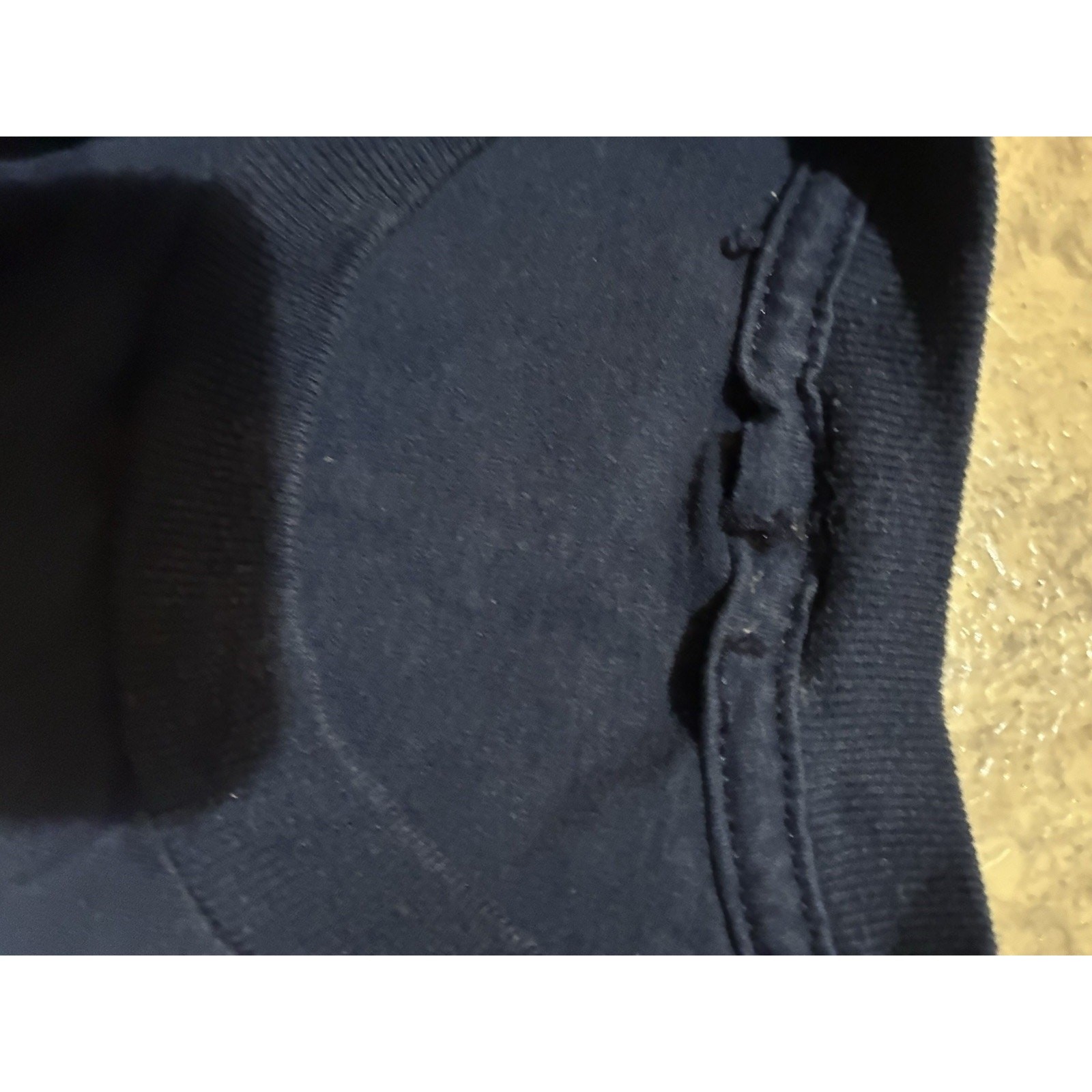 Vintage Political “NO” Checkmark Navy Pocket Tee No Tag 23.5” Chest