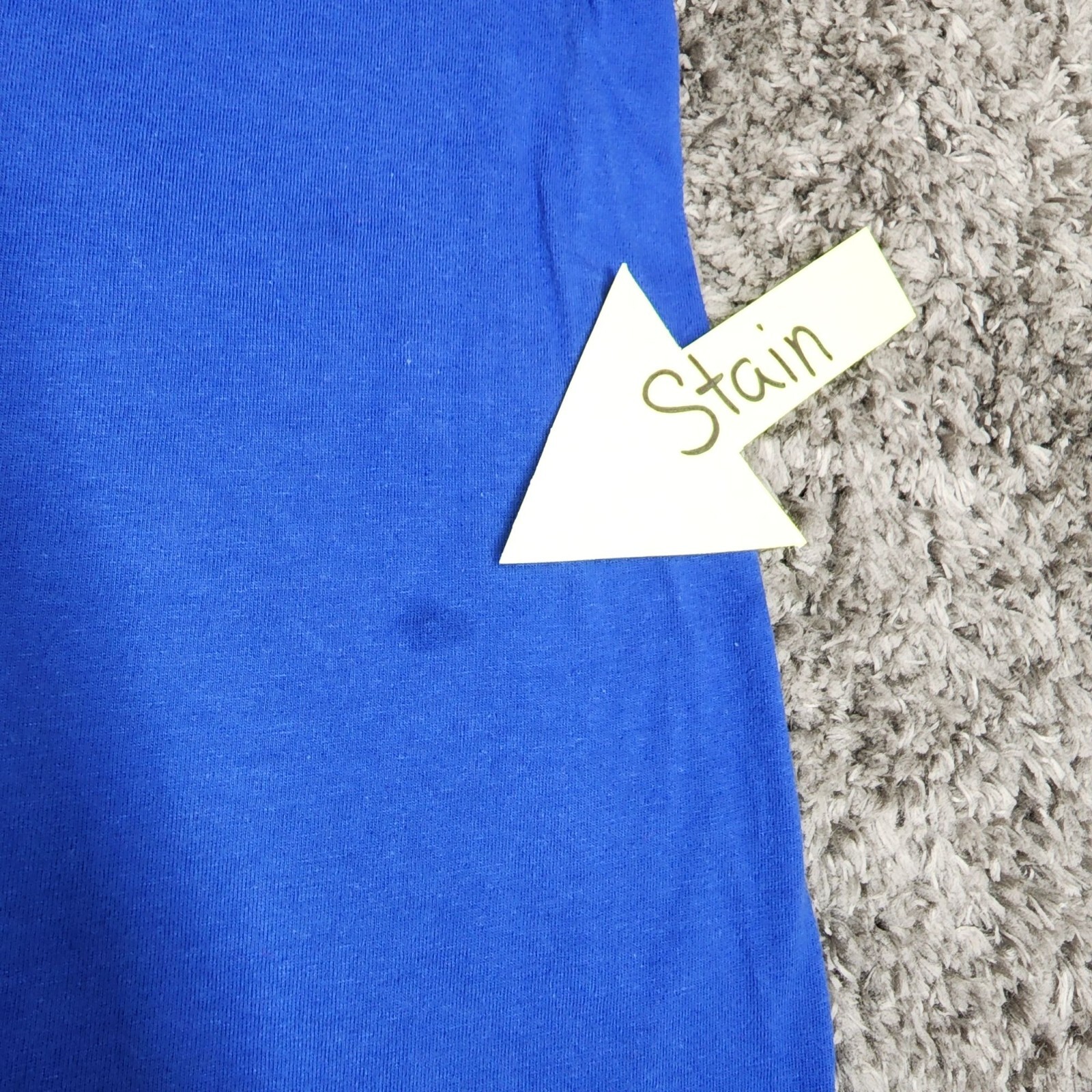 Sada Men T Shirt 5XL Blue Color Work Wear Small Stain