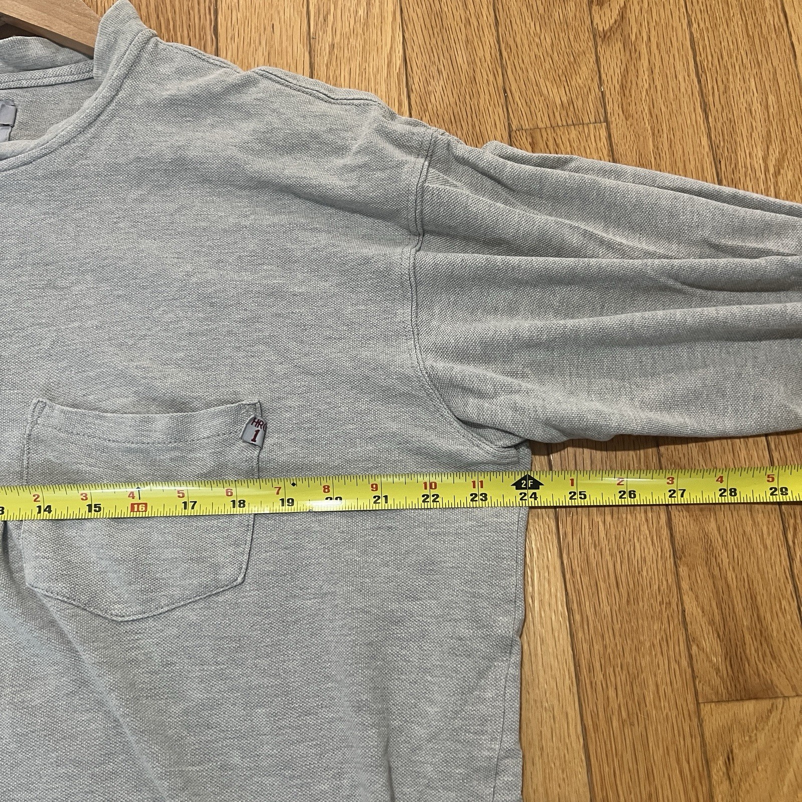 Tyndale Shirt Mens XL Gray Flame Resistant FR Henley Long Sleeve Work USA