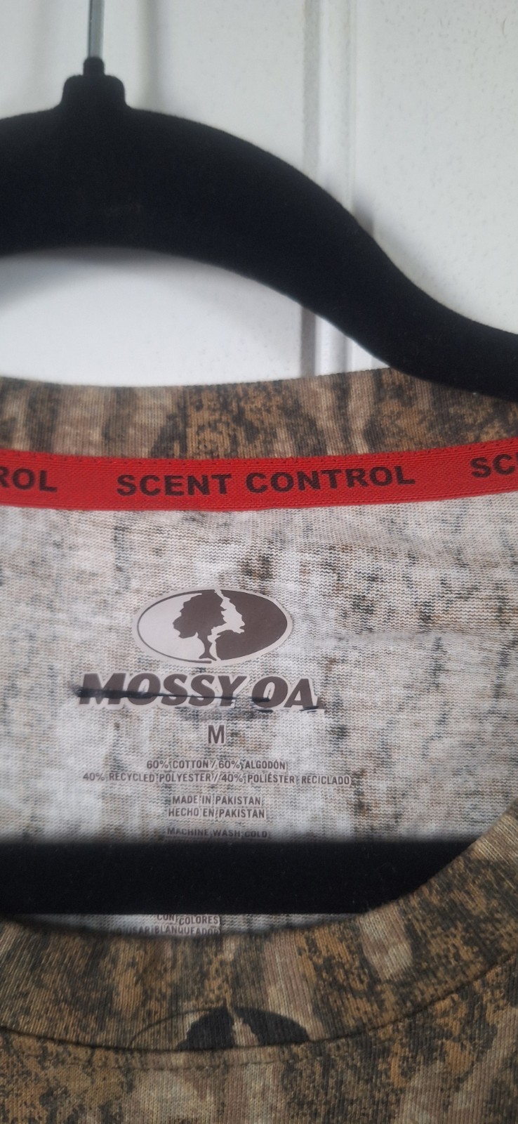 Mossy Oak Men’s Camo Long Sleeve Shirt Size M Hunting Outdoor