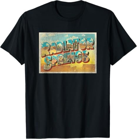 Disney Pixar Cars Radiator Springs Postcar T-Shirt Size S – 5XL Gift For Friends