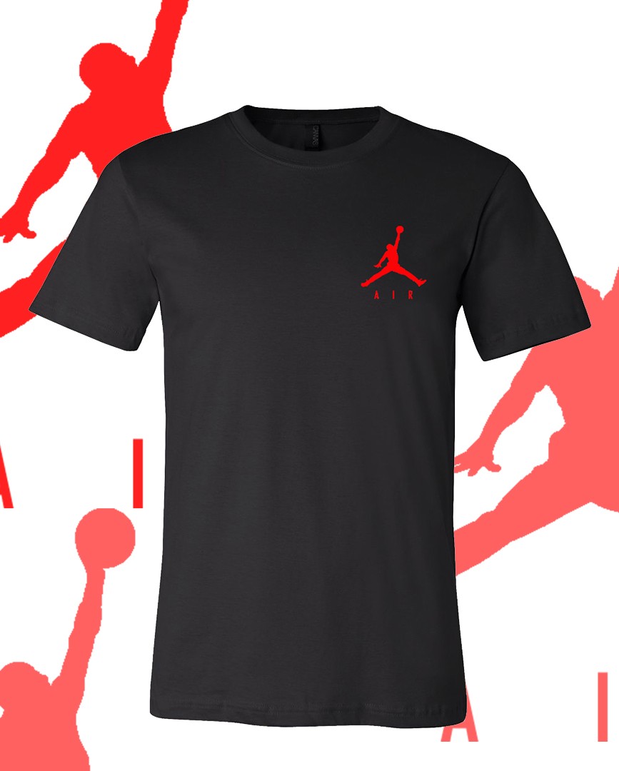 Men&rsquo;s Basketball AIR RED LC MJ Sports T-Shirt Tee Fast Ship!!