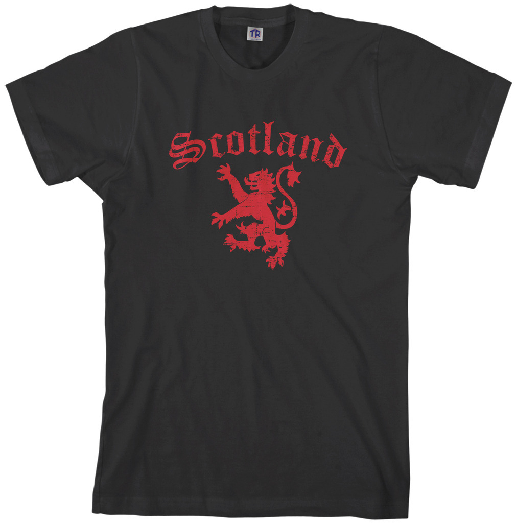Threadrock Men&rsquo;s Lion Rampant Of Scotland T-shirt Royal Flag