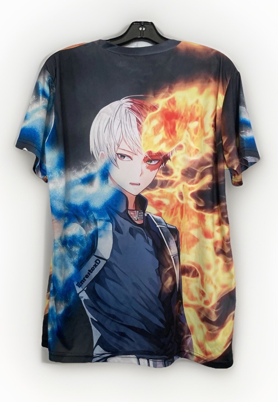 Anime T Shirt My Boku No Hero Men&rsquo;s L 3-D Cosplay EnrestoxD Short Sleeve