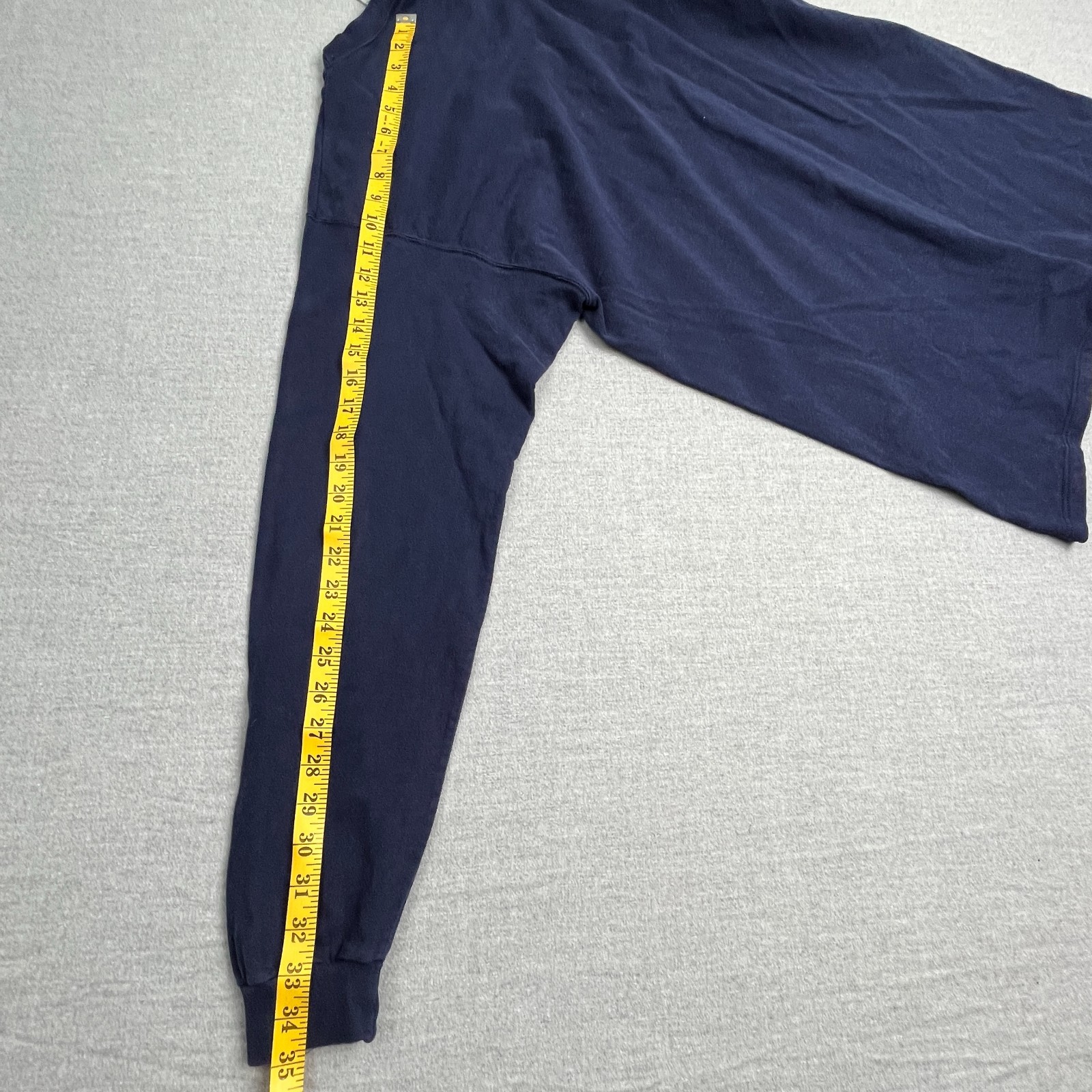 Vintage Pluma Heavyweight Cotton Long Sleeve T Shirt Mens M USA Made Blue