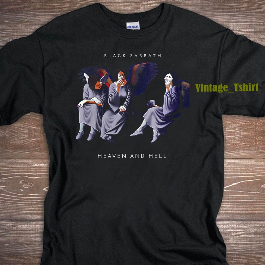 Black Sabbath Heaven And Hell Rare Retro Tee