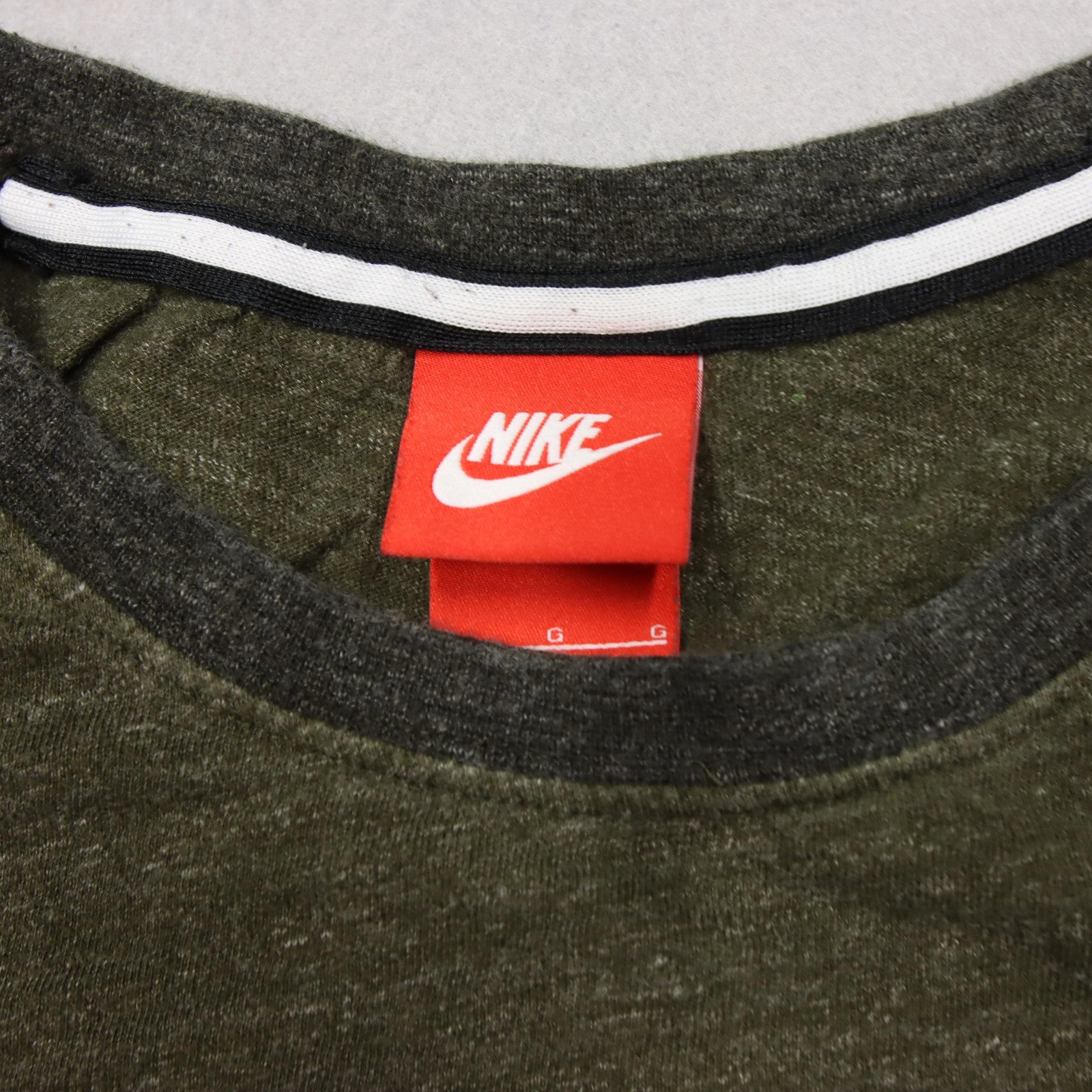 Nike Shirt Mens Large Green Short Sleeve Cotton Crewneck Swoosh Logo Malaysia