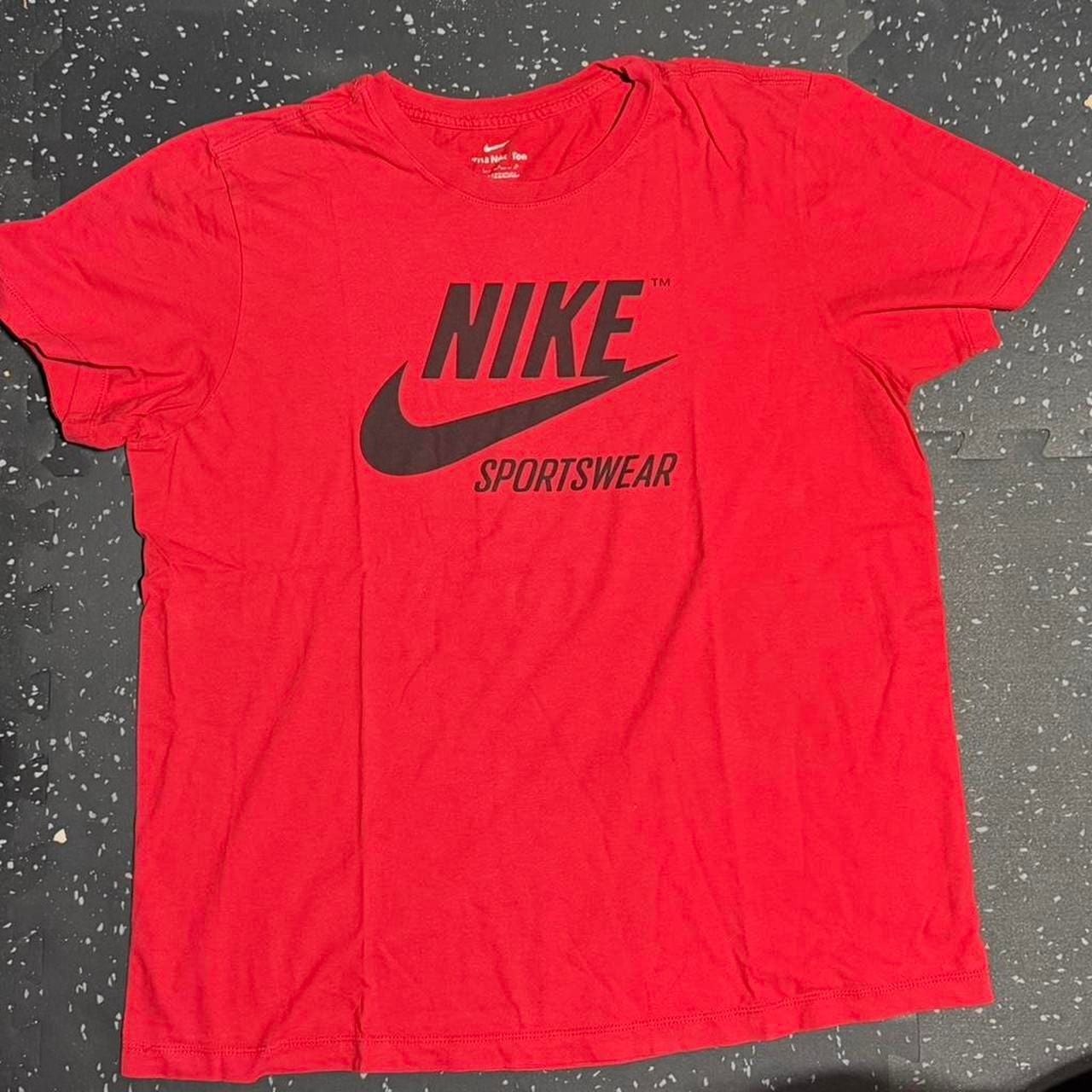 Nike Sportswear Futura Logo T-Shirt Red