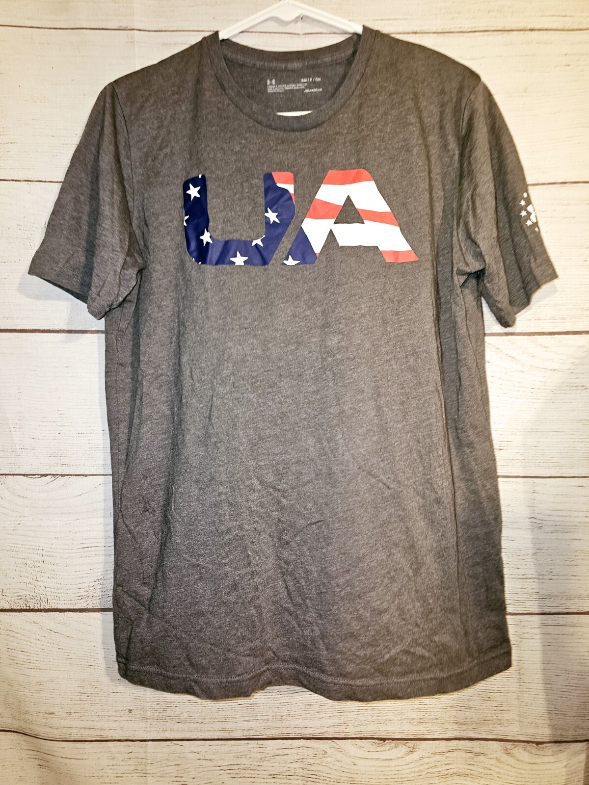 Under Armour Men&rsquo;s UA Freedom Big Flag USA T-Shirt, Graphite, Sz. Small