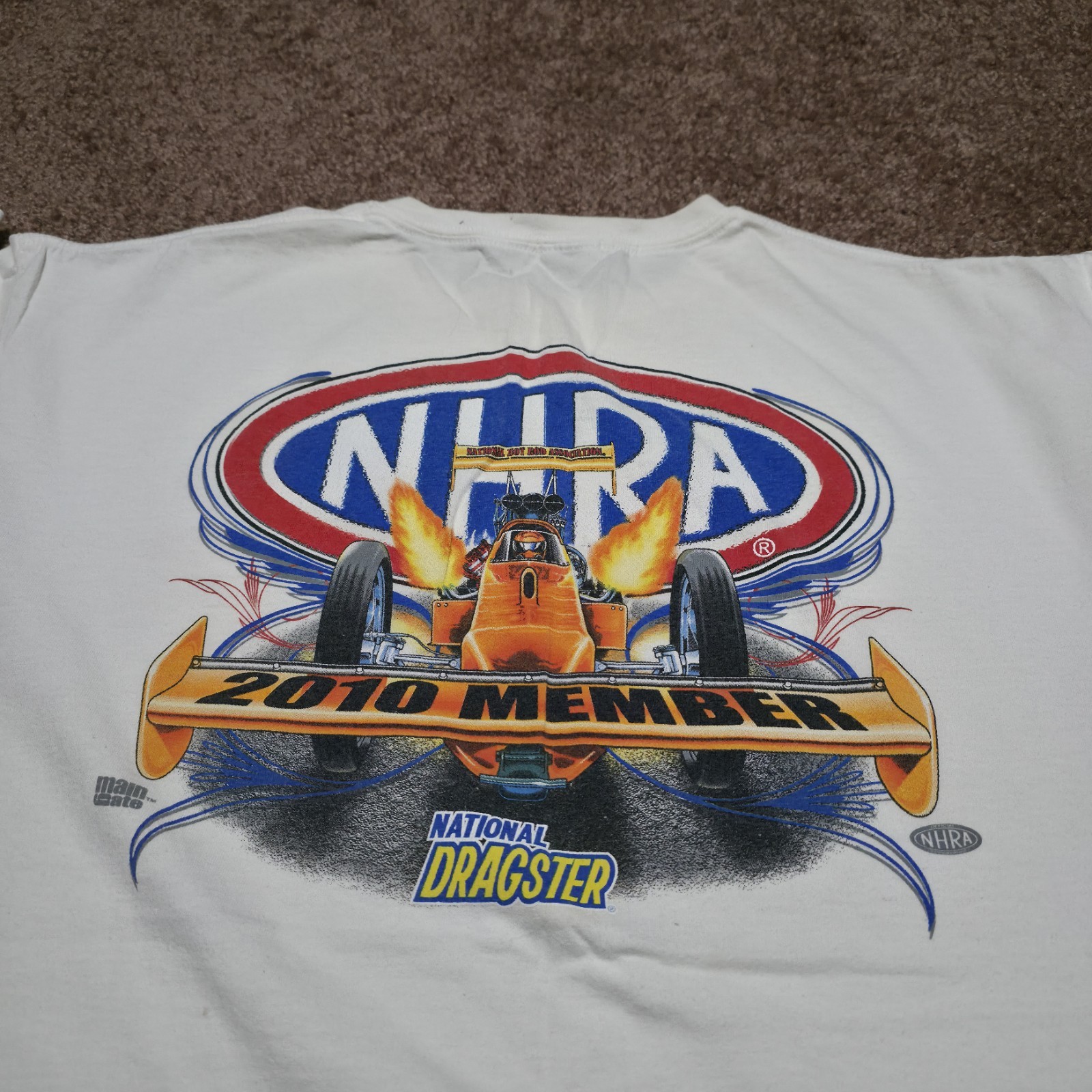 NHRA Championship Drag Racing Member National Dragster T Shirt Mens 2XL *Read*