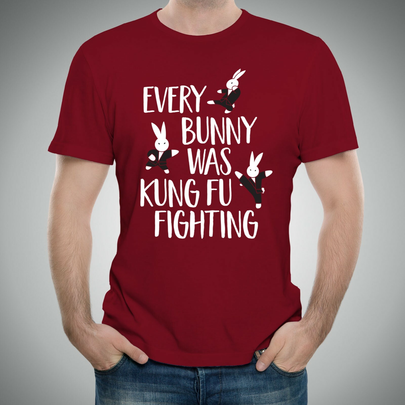 Every Bunny Was Kung Fu Fighting – Funny Music Animal Cute Short Sleeve T-Shirt