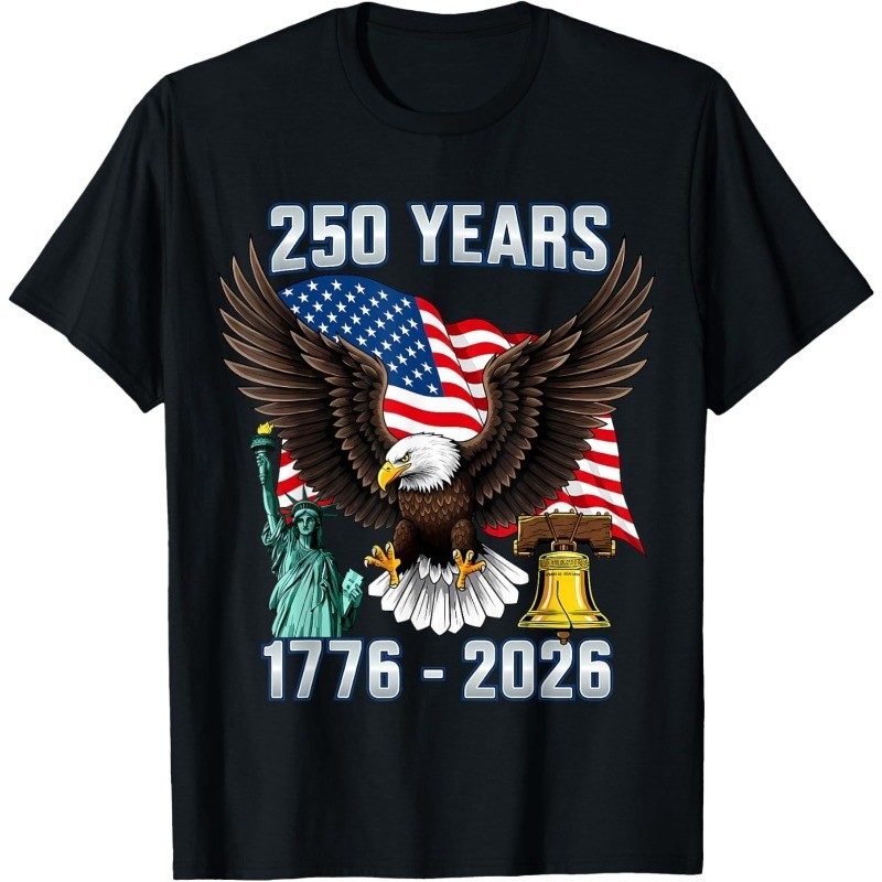 250 Years American 250th Anniversary US USA Flag 4th of July T-Shirt