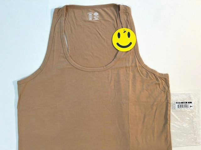 Andrew Christian Size Large Athletic Slim Cut Modal Tank Top – Sand Tan