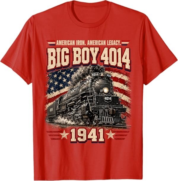 Big Boy 4014 Vintage Steam Locomotive Railroad Train Engine T-Shirt